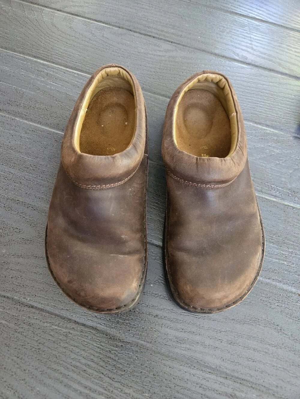 Birkenstock Footprints Ashby Brown Slip On Clogs EU 42 Sz 9 Grunge Preppy
